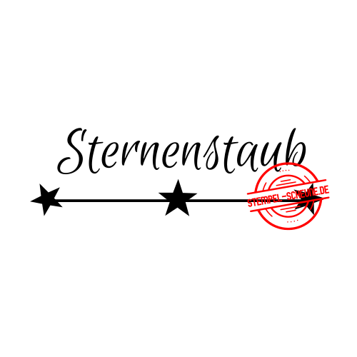 Stempel-Scheune Gummistempel 41 - Sternenstaub Sterne Stern Wort Spruch