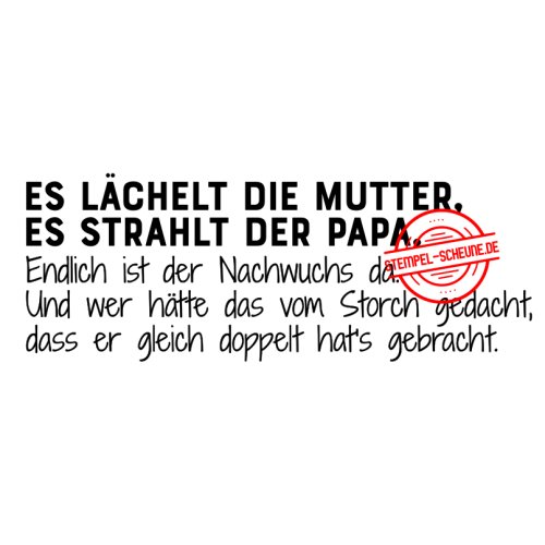 Stempel Scheune Gummistempel 47 Zwllinge Geburt Baby Spruch Mama Pa 4 50