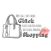 Stempel-Scheune Gummistempel 60 - Gl&uuml;ck Shopping Tasche Spruch Humor Geschenk