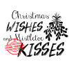 Stempel-Scheune Gummistempel 65 - Christmas Wishes and Mistletoe Kisses Zweig