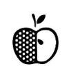 Dini Design Gummistempel 12 - Apfel Obst Baum Apfelbaum Nahrung Gesund Natur