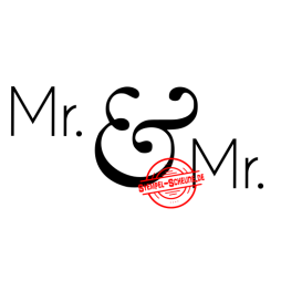 Stempel-Scheune Gummi 133 - Mr &amp; Mr Hochzeit Mann...