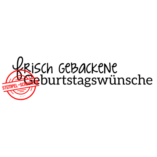 Stempel-Scheune Gummi 16 - frisch gebackende Geburtstagsw&uuml;nsche Kuchen
