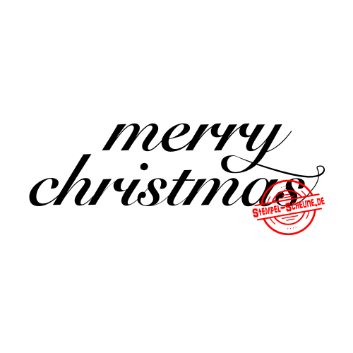 Stempel-Scheune Gummi 244 - Merry Christmas Frohe Weihnachten Gru&szlig;