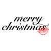 Stempel-Scheune Gummi 244 - Merry Christmas Frohe Weihnachten Gru&szlig;
