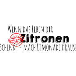 Stempel-Scheune Gummi 114 - Leben Zitrone mach Limonade...
