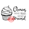 Stempel-Scheune Gummi 120 - Omas sind wie Mamas nur mit Streusel Cupcake