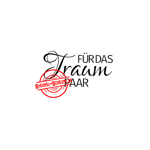 Stempel-Scheune Gummi 130 - f&uuml;r das Traumpaar Hochzeit Kirche Mann Frau