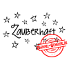Stempel-Scheune Gummi 212 - Zauberhaft Sterne Hintergrund Spruch Stern