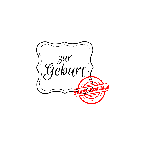 Stempel-Scheune Gummi 94 - Label zur Geburt Baby Kind Schwanger Wunder