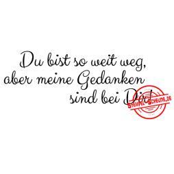 Stempel-Scheune Gummi 274 - weit weg aber meine Gedanken...