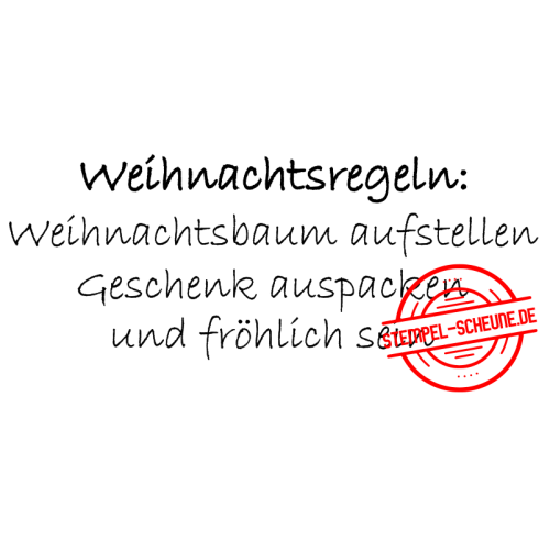 Stempel-Scheune Gummi 316 - Weihnachten Geschenke Tannenbaum Fr&ouml;hlich