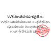 Stempel-Scheune Gummi 316 - Weihnachten Geschenke Tannenbaum Fr&ouml;hlich
