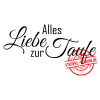 Stempel-Scheune Gummi 384 - Alles Liebe zur Taufe Baby Kirche Wasser