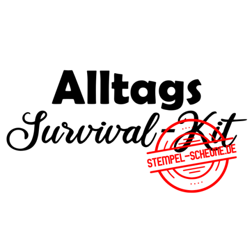 Stempel-Scheune Gummi 405 - Alltags Survival-Kit Notizbuch Stift Papier