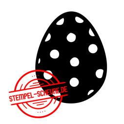 Stempel-Scheune Gummi 448 - Ostern Osterei mit Muster Ei...
