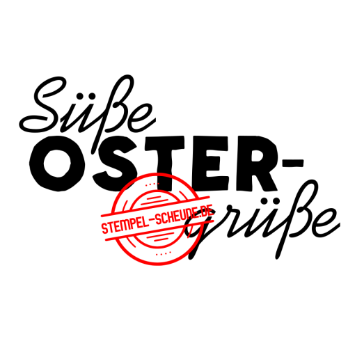 Stempel-Scheune Gummi 452 - S&uuml;&szlig;er Ostergru&szlig; Ostern Gru&szlig; Post Post