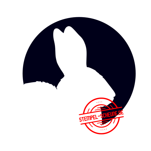 Stempel-Scheune Gummi 460 - Osterhase Kreis Ostern Hase Fr&uuml;hling Motiv