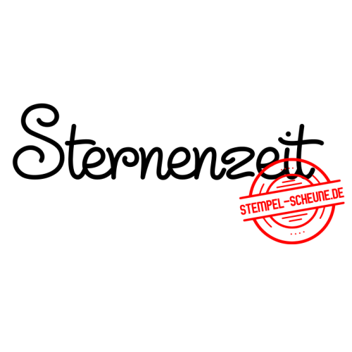 Stempel-Scheune Holzstempel 320 - Sternenzeit Sterne Weihnachten Gl&uuml;ck Freude