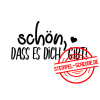 Stempel-Scheune Holzstempel 363 - sch&ouml;n, dass es dich gibt Herz Freundschaft
