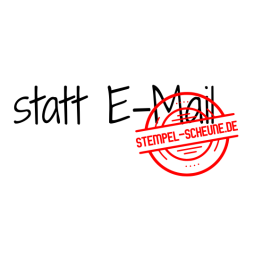 Stempel-Scheune Holzstempel 380 - Statt E-Mail Gru&szlig;...
