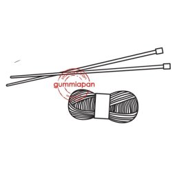 Gummiapan Gummistempel 14030305 - Stricken H&auml;keln...