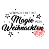 Stempel-Scheune Holzstempel 424 - Verpackt mit der Magie von Weihnachten Freude