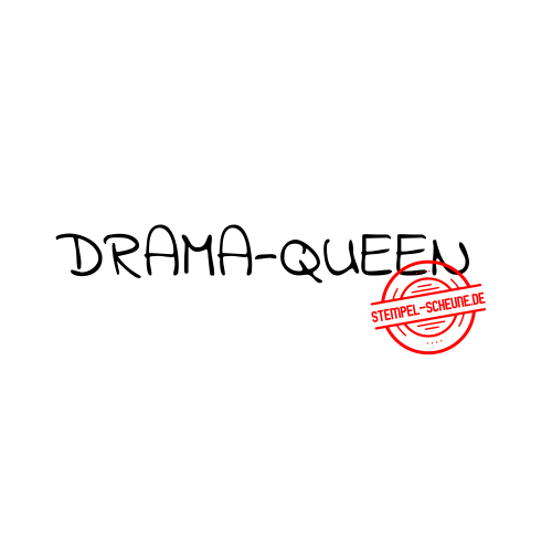 Stempel-Scheune Holzstempel 433 - Drama Queen Frau Mann