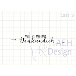 AEH Design Gummistempel 1592D - EIN KLEINES Denkandich...