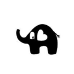Dini Design Gummistempel 63 -  Elefant Tier Herz Liebe...