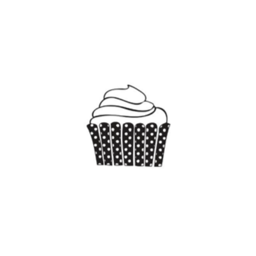 Dini Design Gummistempel 352 - Muffin Kuchen Geb&auml;ck Cupcake Essen Gro&szlig;