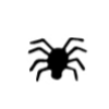 Dini Design Gummistempel 405 - Spinne Tier Lebewesen Halloween Spider