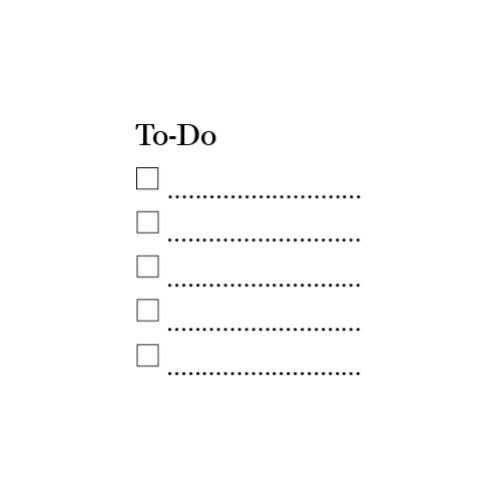 Dini Design Gummistempel 474 - ToDo Liste Aufgabenliste Punkte Arbeiten