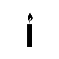 Dini Design Gummistempel 475 - Kerze Feuer Licht Wachs...