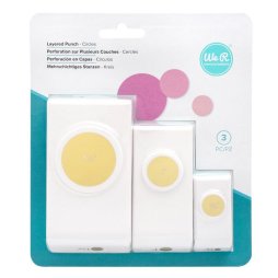 We R Memory Keepers 661442 - 3 Motivstanzer 3er Set Handstanzen Kreis Rund