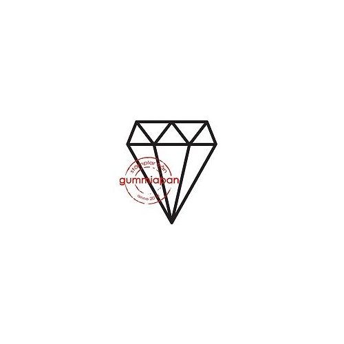 Gummiapan Gummistempel 15030710 - Diamant Edelstein Mine Bergbau Motiv Stempel