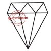 Gummiapan Gummistempel 15030905 - Diamant Edelstein Mine Bergbau Motiv Stempel