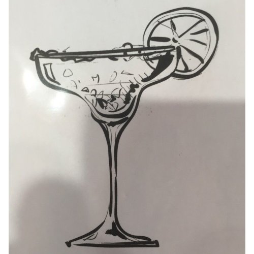 Gummiapan Gummistempel 15090105 - Cocktail Getr&auml;nk Margarita Zitrone Feier Glas