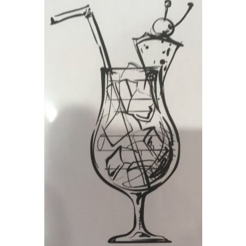 Gummiapan Gummistempel 15090119 - Cocktail Getr&auml;nk Margarita Ananas Feier Glas