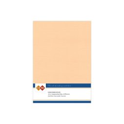Card Deco Leinenpapier Lachs Orange Beige - A5 Papier...