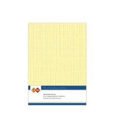 Card Deco Leinenpapier Gelb - A5 Papier 240g/m&sup2; 10...