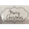 Gummiapan Gummistempel 15090401 - Merry Chirstmas Fr&ouml;hliche Weihnachten Label