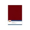 Card Deco Leinenpapier Bordeaux Rot - A5 Papier 240g/m&sup2; 10 Bl&auml;tter Basteln