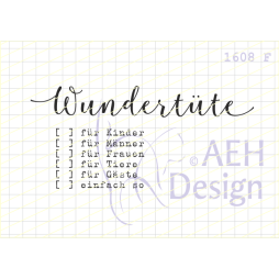 AEH Design Mini Stempelset 1608F - Wundert&uuml;te...