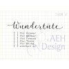 AEH Design Mini Stempelset 1608F - Wundert&uuml;te f&uuml;r Kinder M&auml;nner Freuen G&auml;ste