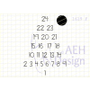 AEH Design Mini Stempelset 1619F - Adventsbaum Adventskalender Tannenbaum 1 - 24