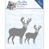Amy Design Stanzschablone Weihnachten - Rentier Reh Tier Winter Schnee Wald