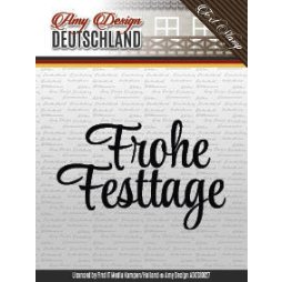 Amy Design Clear stamp Deutsch - Frohe Festtage...