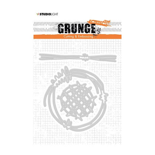 StudioLight Grunge Stanzschablone - Kreis Linie Vintage Rund Draht Wellen