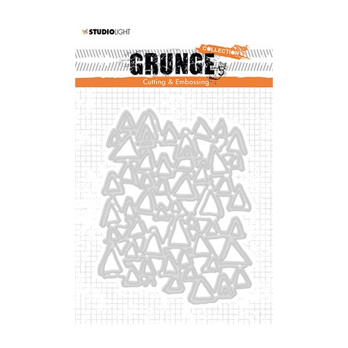 StudioLight Grunge Stanzschablone - Dreieck Dreiecke Muster Mauer Wand Vintage